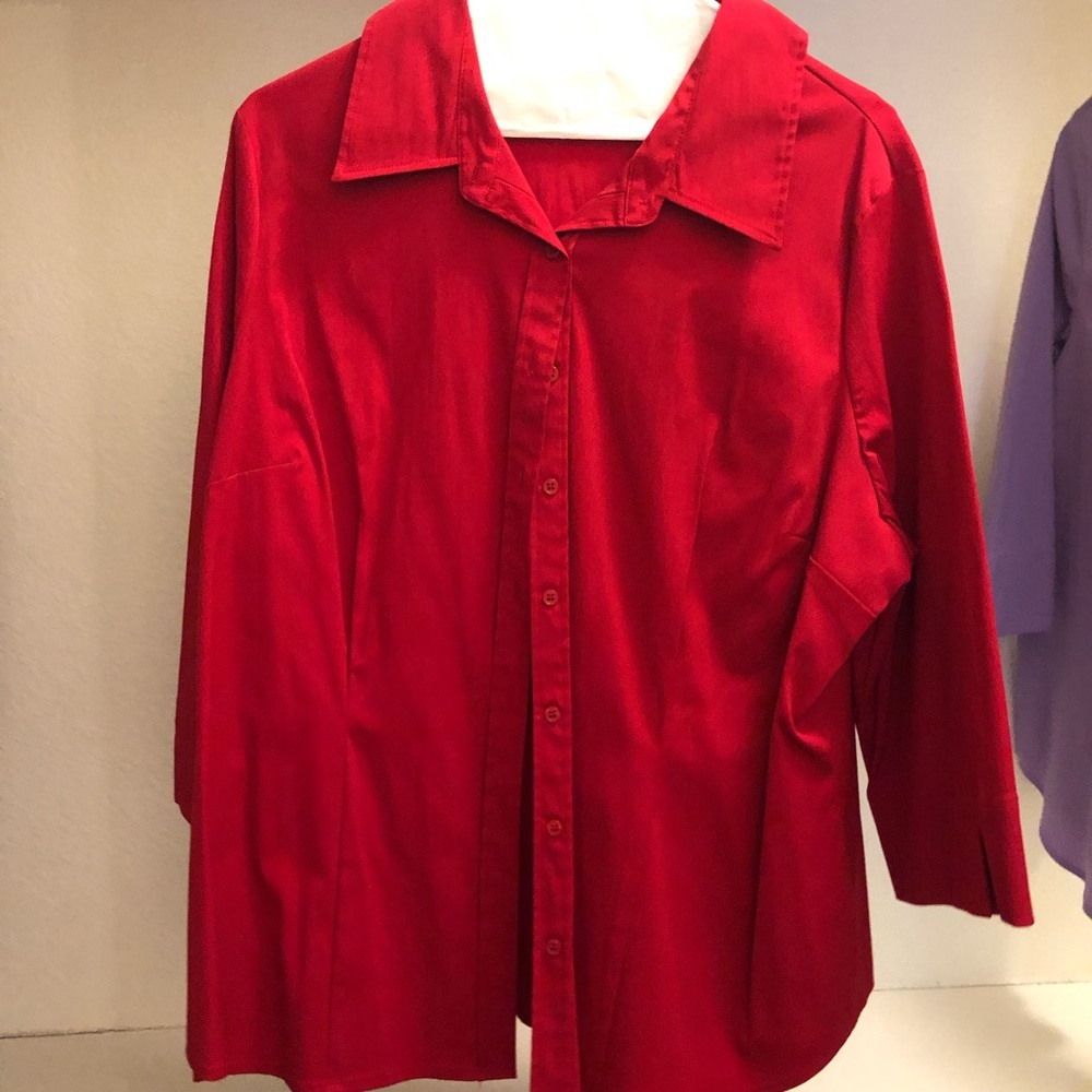 Apt 9 1x button down blouse